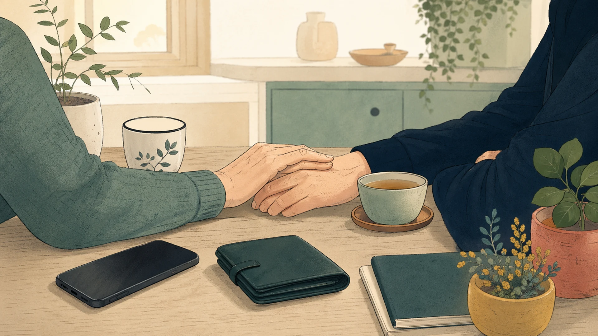 Illustrazione editoriale CyberSenior per Dopo una truffa sentimentale: perché serve supporto