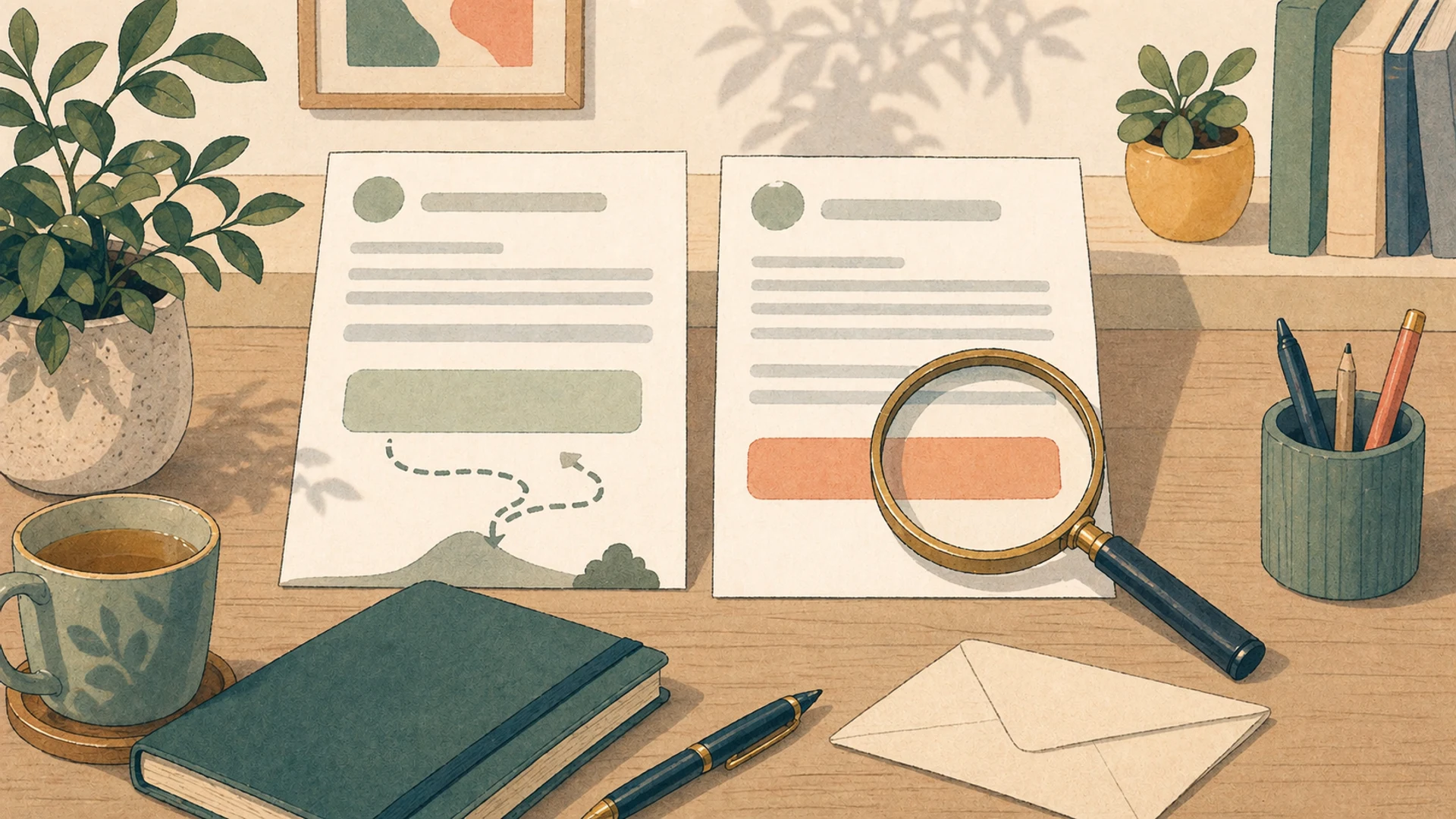 Illustrazione editoriale CyberSenior per Email scritte troppo bene: perché oggi non basta cercare errori
