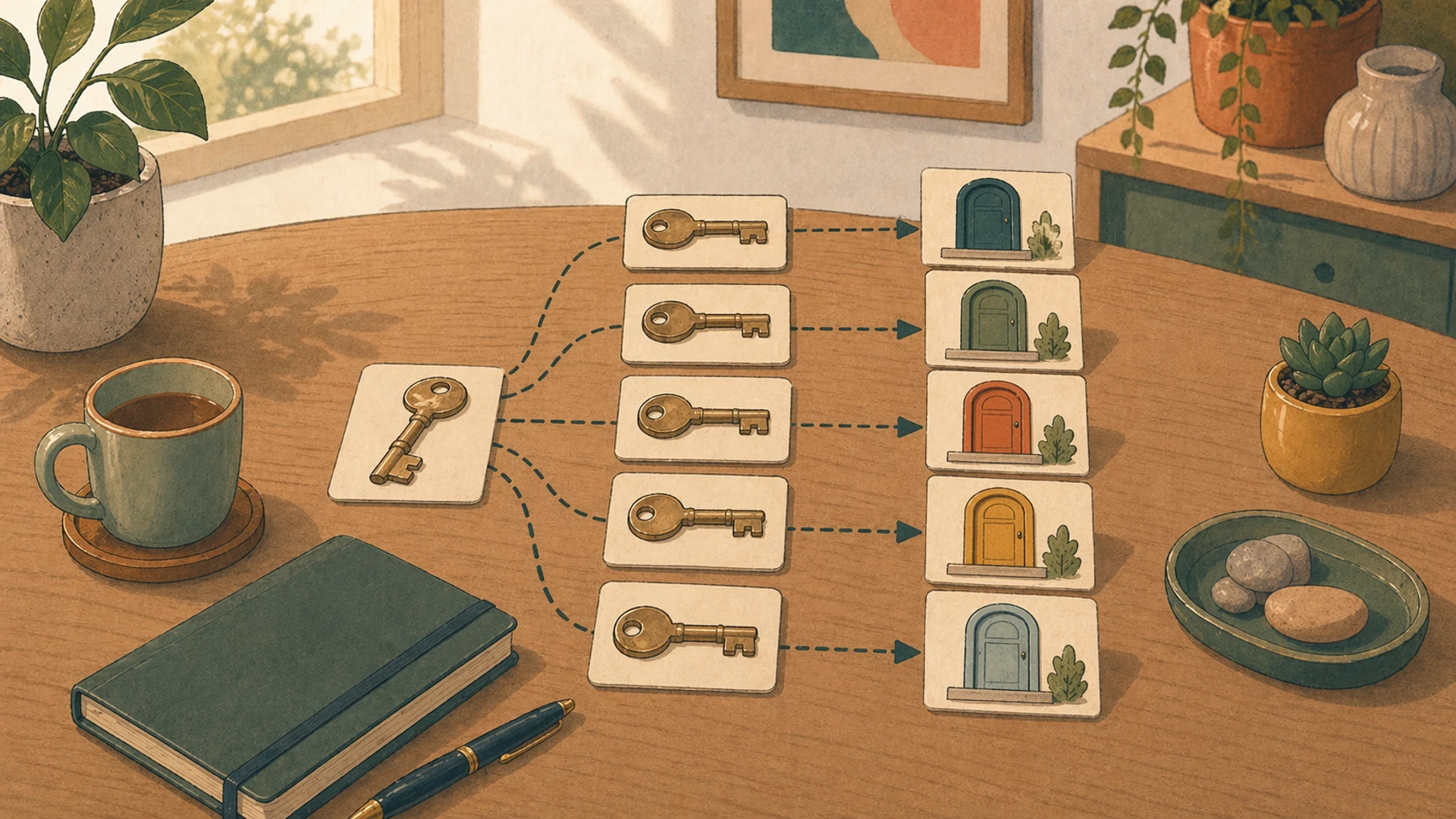 Illustrazione editoriale CyberSenior per Password deboli: perché il problema è il riuso